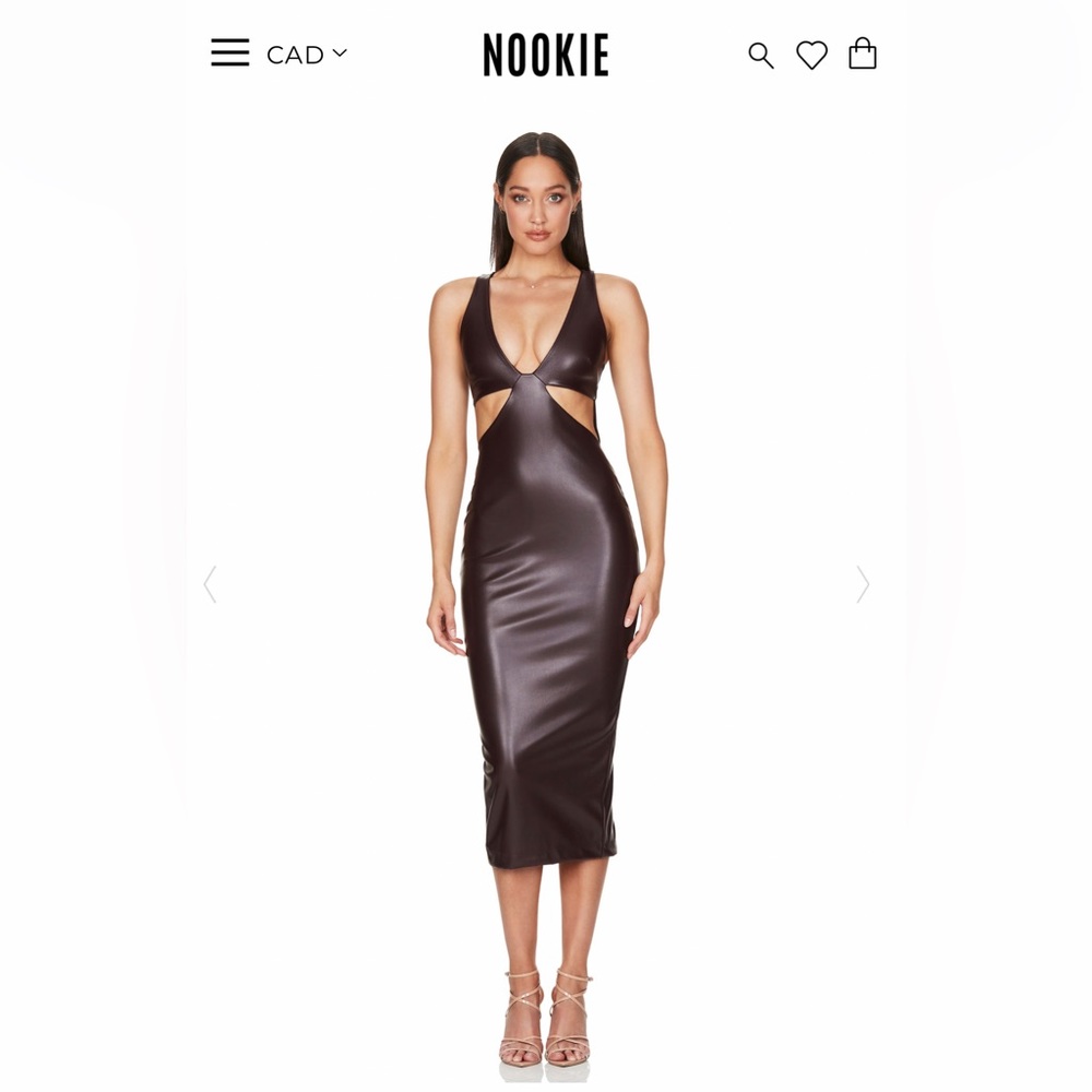 Nookie cutout midi dress